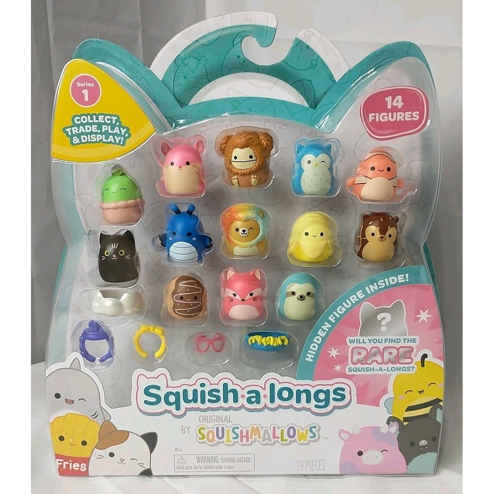 Squish a Longs Original Squishmallows Series 1 Action Figures 25 & 1 Ring New